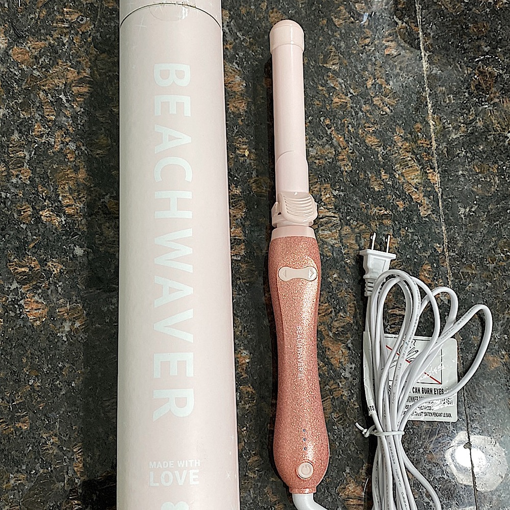 Pink Glitter Beachwaver Iron